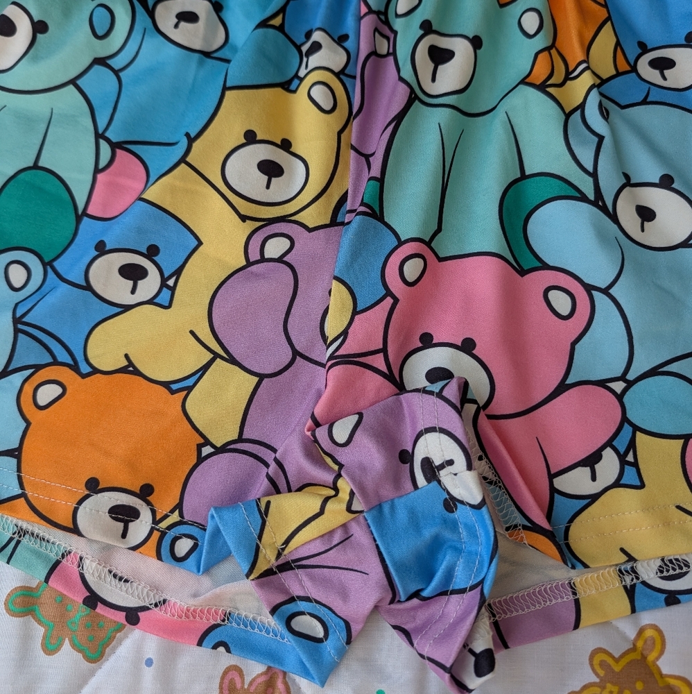 Teddy Bear Shorts / Bear Lounge Shorts / Teddy Bear Pajama Shorts - Picture 4 of 7